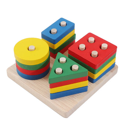 Baby Wooden Puzzles Montessori Toys 1 2 Years Toddler Toys Hand Grab Board Alphabet Number Cognition Learning Educational Toys