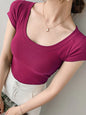 Women Cotton T Shirt Summer  Slim Top   16 Colors
