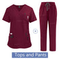 Medical Uniform Scrub Hospital Working Scrubs Set Wholesale Nursing Scrub Uniforms Women Healthcare Pharmacy Clinic Work Clothes