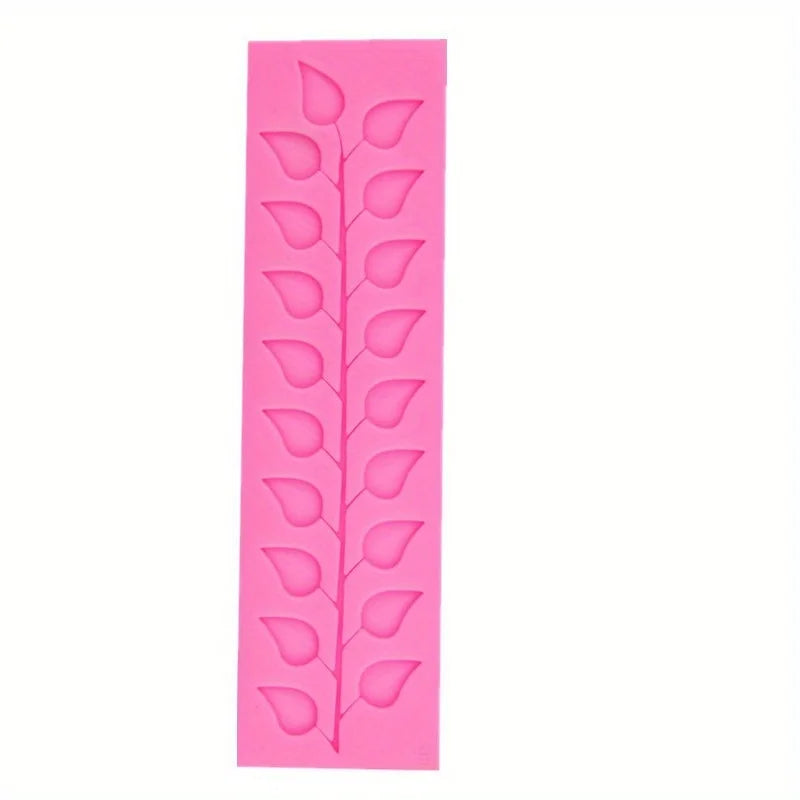 1pc Premium Silicone Lace Leaf Mold for Fondant & Chocolate - Versatile Cake Decorating Tool, , Heat Resistant