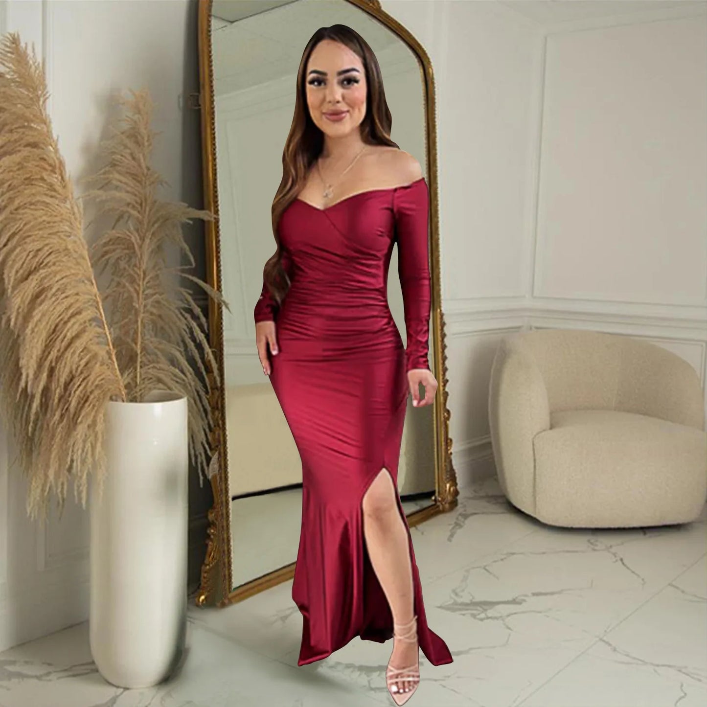 Birthday long evening fall party woman's dresses