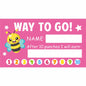 50Pcs Cartoon Kids Reward Incentive Punch Cards For Teacher