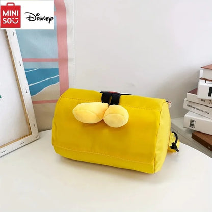 Disney Mickey Mouse Crossbody High-capacity Bowling Bag Fashionable Nylon Bucket Bag Mickey Pattern Cute Shoulder Handbag New