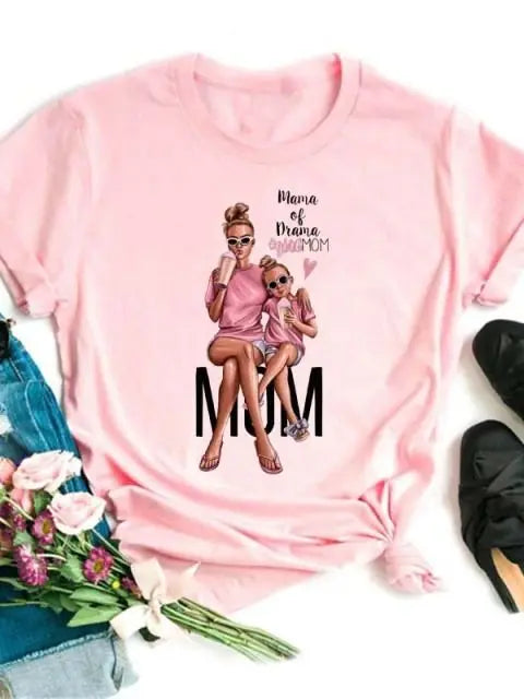 Maycaur Hot Sales Printed Female Tshirt Women Fashion Graphic Printed T-Shirt Harajuku Korean Style Short Sleeves Clothes Female