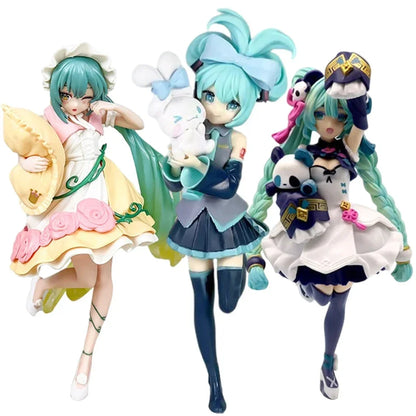 Animation Anime Beautiful Girl Hatsune Miku Handmade Devil Hatsune Miku Cat Ear Hatsune Miku Cute Handmade PVC Model Decorations