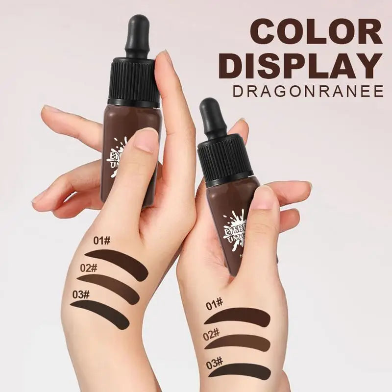 Peel-off Eyebrow Gel Coffee/black Eyebrow Tint Cream Permanent Eye Brow Tattoo Tint Long-lasting Waterproof Dye Eyebrow Gel