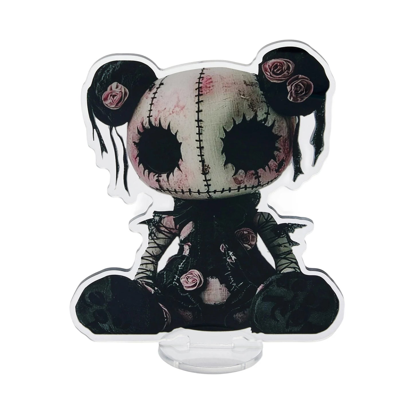 Halloween Anime Doll Figurine Acrylic Table Decorations Set for Home Office Party Spooky Flat Ornaments 2D Theme