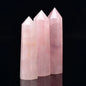 Natural Stone and Crystals Point Wand Rose Quartz Amethyst Home Decoration Mineral Stones Crafts