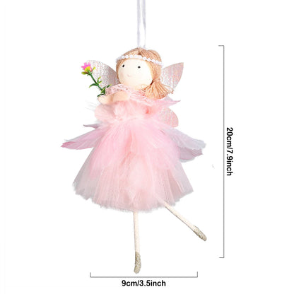 1pc Easter Flower Fairy Decoration Cute Rabbit Hanging Pendant Spring Easter Party Decor Birthday Baby Shower Supplies Kids Gift