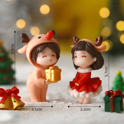 “1pc Merry Christmas Couple Ornament – Holiday Tree & Home Decoration