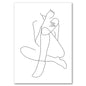 Sexy Female Body Art Print Naked Nude Canvas Poster Line Drawing Prints Abstract Woman Wall Art Painting Pictures Bedroom Decor