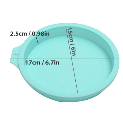 1pc/4pcs Round Silicone Cake Pan Set – Non‑Stick Rainbow Baking Molds for Pizza & Pancakes
