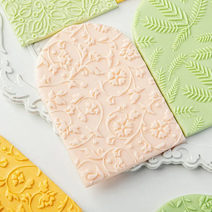 New Plant Flower Cookie Embosser Mould Spring Easter Party Fondant Biscuit Mold Cake Decorating Tools Acrylic Icing Cookie Mould