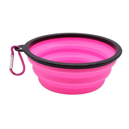 Pet Portable Collapsible Silicone Water Bowl