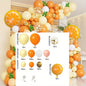 128pcs Orange Party Balloon Arch Set,Suitable for Fruit-themed Events,Birthday Parties,Anniversaries and Other Scenes Decoration