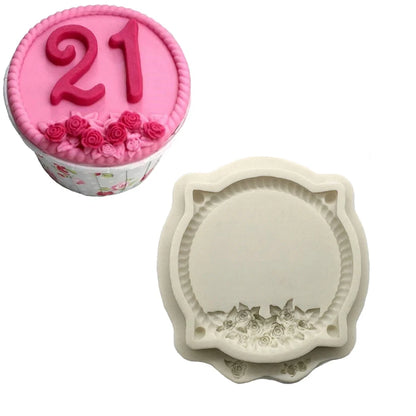 Photo Frame Mirror Silicone Mold Resin Tools Sugarcraft Cupcake Baking Mold Fondant Cake Decorating Tools