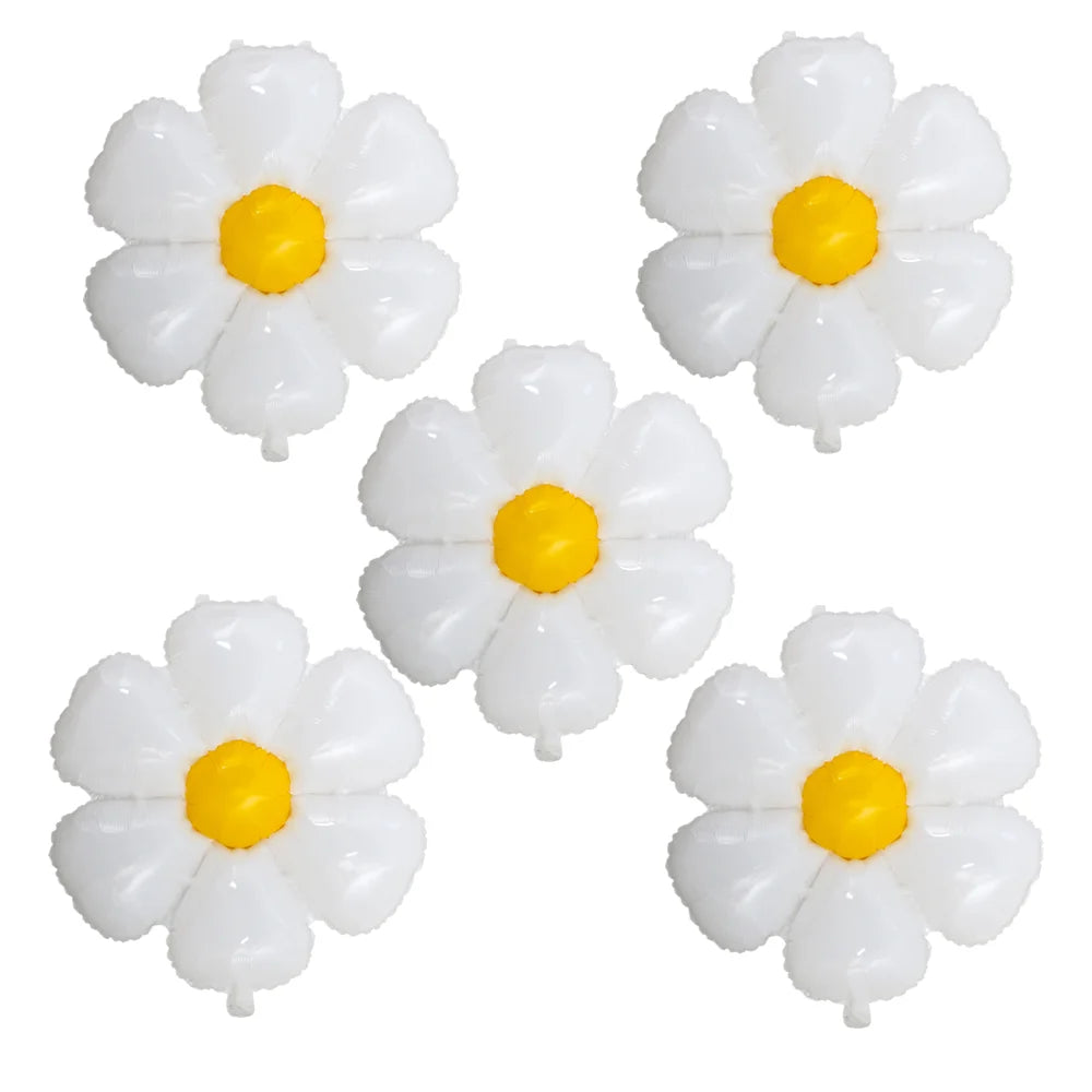 7‑Piece Bee & Daisy Foil Balloon Set for Spring Parties