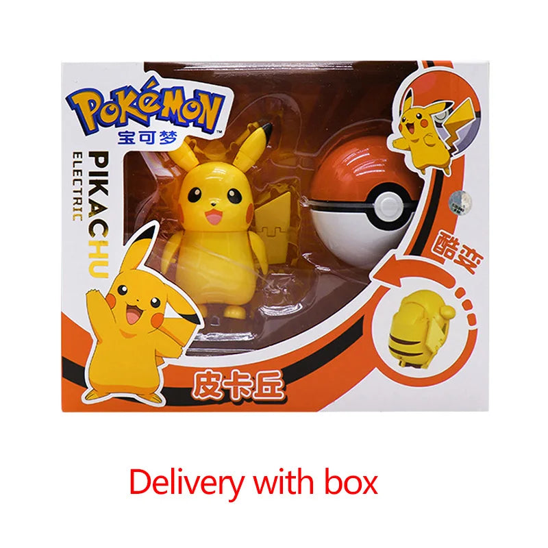 Pokemon Figures Toys Pocket Monsters Ball Model Pikachu Gengar Pokeball Dragonite Snorlax Pokeball poke Action Figures  Toy gift