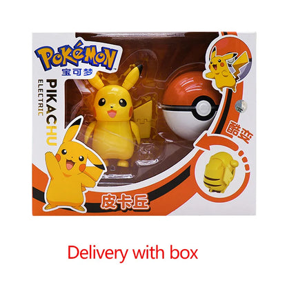 Pokemon Figures Toys Pocket Monsters Ball Model Pikachu Gengar Pokeball Dragonite Snorlax Pokeball poke Action Figures  Toy gift