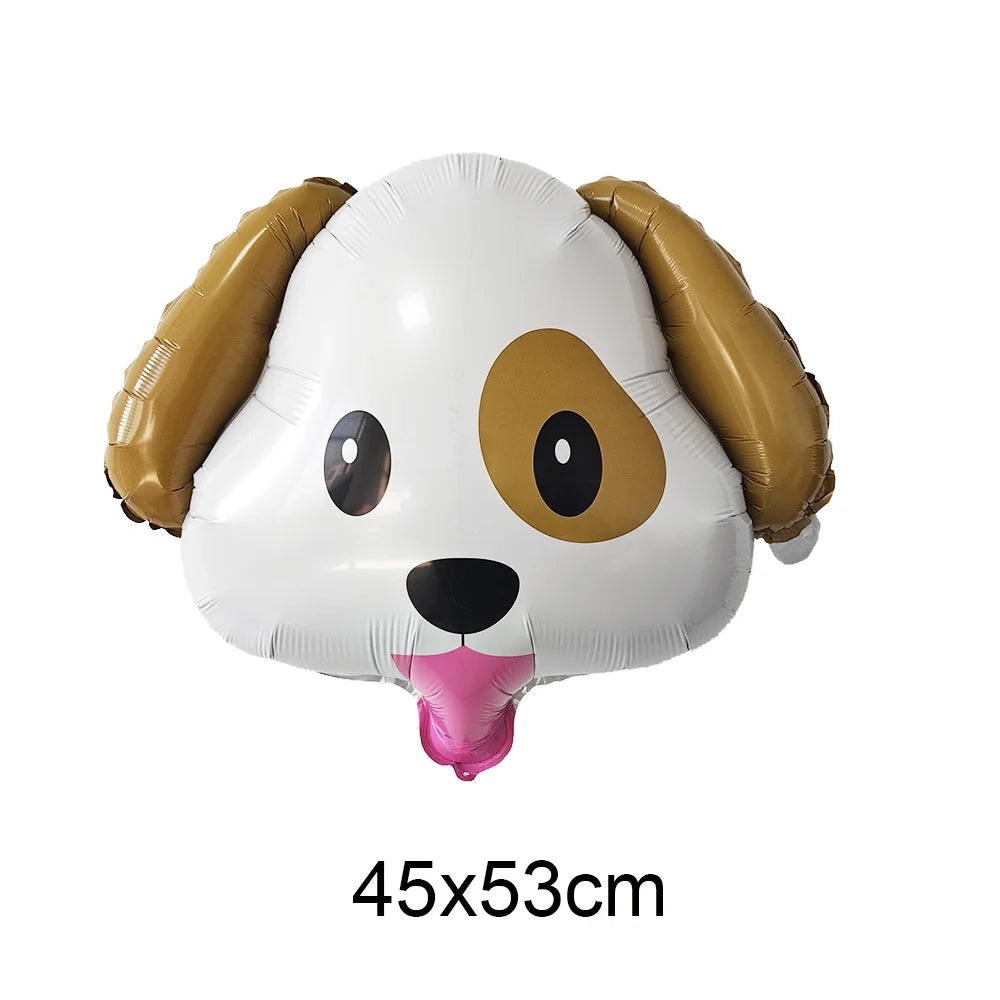 Dog Birthday Party Decorations 12inch Latex Print Animal Balloons Cute Pet Puppy Theme Baby Shower Birthday Party Decor Supplies