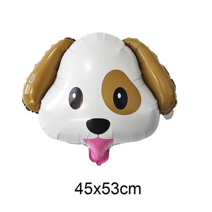 Dog Birthday Party Decorations 12inch Latex Print Animal Balloons Cute Pet Puppy Theme Baby Shower Birthday Party Decor Supplies