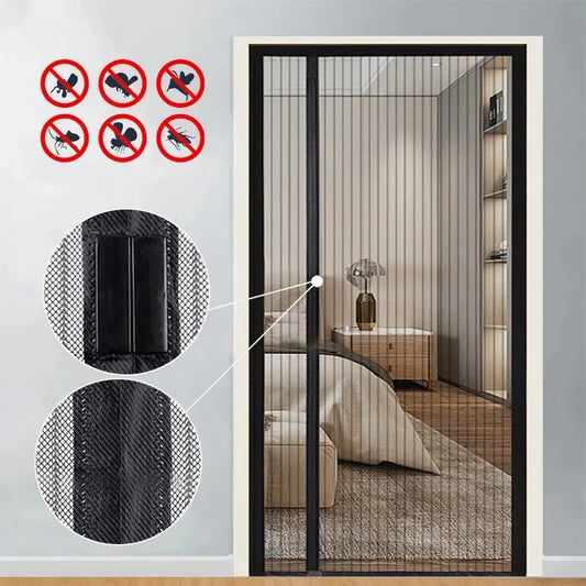 Anti-Mosquito Net Summer Automatic Closing Magnetic Invisible Door Mesh