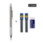 Metal Automatic Mechanical Pencil 5/0.7/0.9/1.3/2.0mm