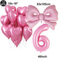 Giant Black Pink Bow Balloon Coquette Birthday Party Decorations Bowknot Balloon for Girls Baby Shower Bridal Wedding Supplies