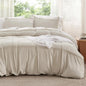 Duvet Cover Queen - Boho Bedding, Tufted Queen Duvet Cover- 3 Pieces Embroidery