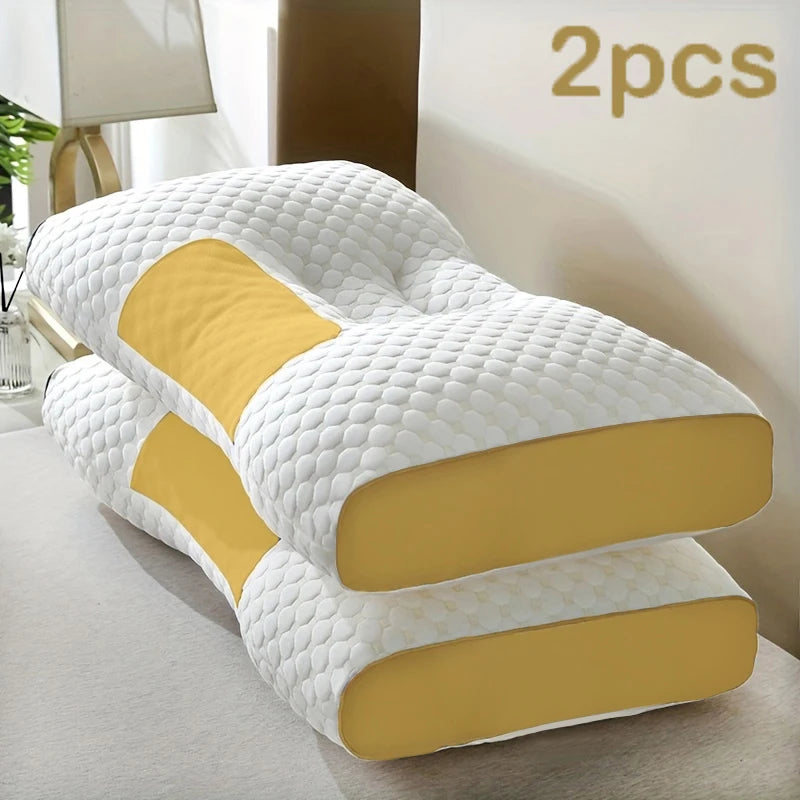 2‑Pack Ergonomic Neck Pillows – Adjustable Orthopedic Support