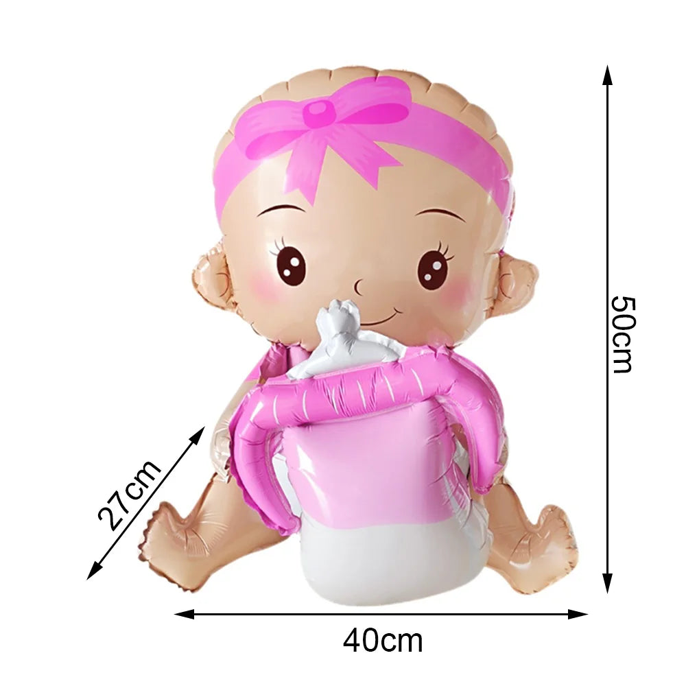 Baby Boy Girl Foil Balloon Gender Reveal Balloon Bear Helium Balloon Baby Shower Gift Kids Birthday Party Wedding Decor Supplies