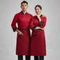 Long Sleeve Chef Coat for Big Men in White – Perfect Uniform for Kitchen Staff in Restaurants and Hotels