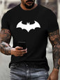 Fashion Bat Pattern Men's T-Shirts Summer Short Sleeve Outdoor Street 3d Printed Hip Hop T Shirt 6XL Plus Size Casual Tops