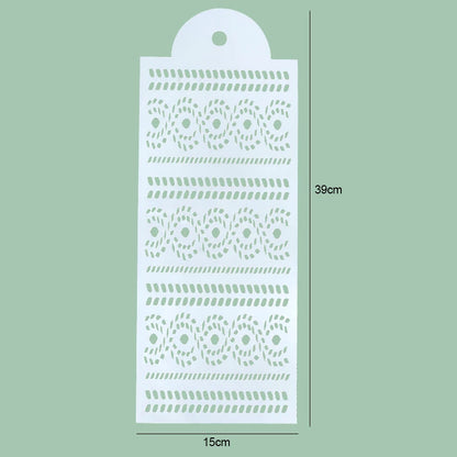 FAIS DU Fondant Cake Mesh Stamps Stencils For DIY Craft Making Wedding Cake Design Plastic Spray Template Cookie Painting Mold
