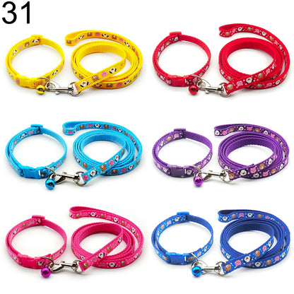 Dog Cat Adjustable Leash  and Collar 24Sets