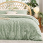 Duvet Cover Queen - Boho Bedding, Tufted Queen Duvet Cover- 3 Pieces Embroidery