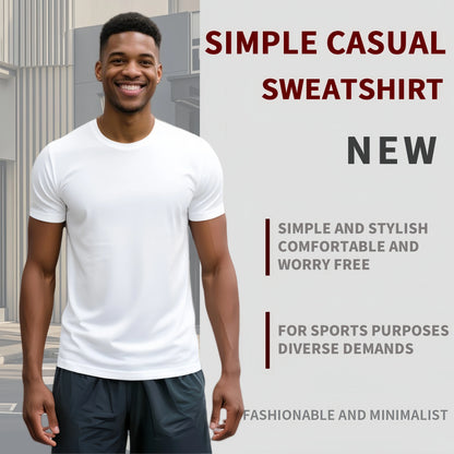 Men’s 5‑Pack Quick‑Dry Sports T‑Shirts – Short Sleeve, Moisture‑Wicking, Lightweight
