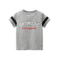 2-8 Years Summer Children Boys T-shirts Cartoon Printed Letter Baby Boy Short Sleeve Tops Kids T Shirts Toddler Clothes