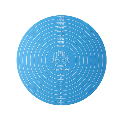 FAIS DU Cake Turntable Pat Silicone Baking Mat For Cake with Size Non-stick High Temperature Resistant Bake Tool Kitchen Gadget