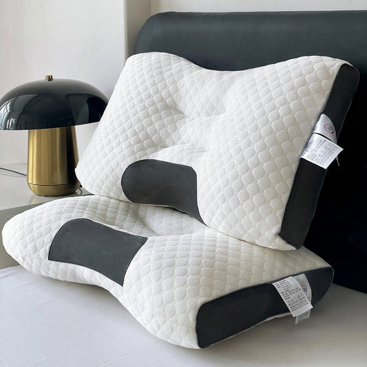 Local warehouse Knitted Massage Neck Pillow For Sleeping Soft, Adjustable Ergonomic Orthopedic Contour Support,helo to sleep