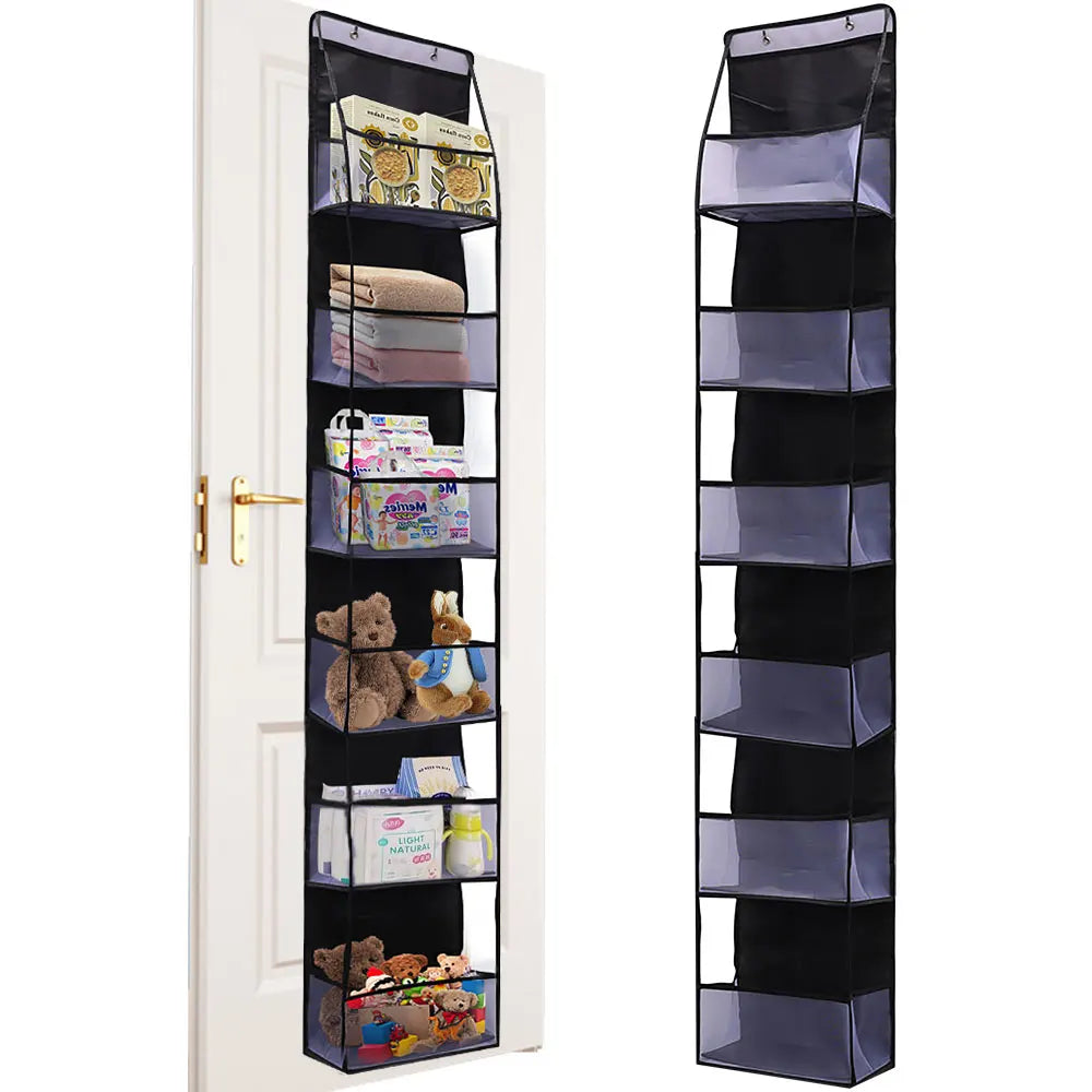 4/6-Tier Hanging Storage Bag Foldable Organizer Over-The-Door Holder For Hair Accessories Snacks Toys Clothes Storage Holder