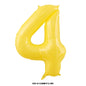 40‑Inch Yellow & White Macaron Daisy Number Foil Balloon