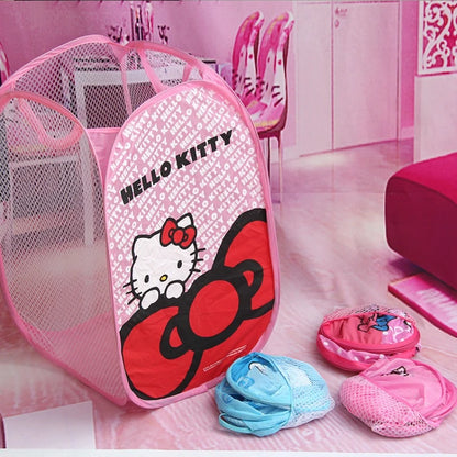 Sanrio Laundry Basket Hello Kitty Kuromi Mymelody Cinnamoroll Animation Peripheral - Foldable Clothes Storage