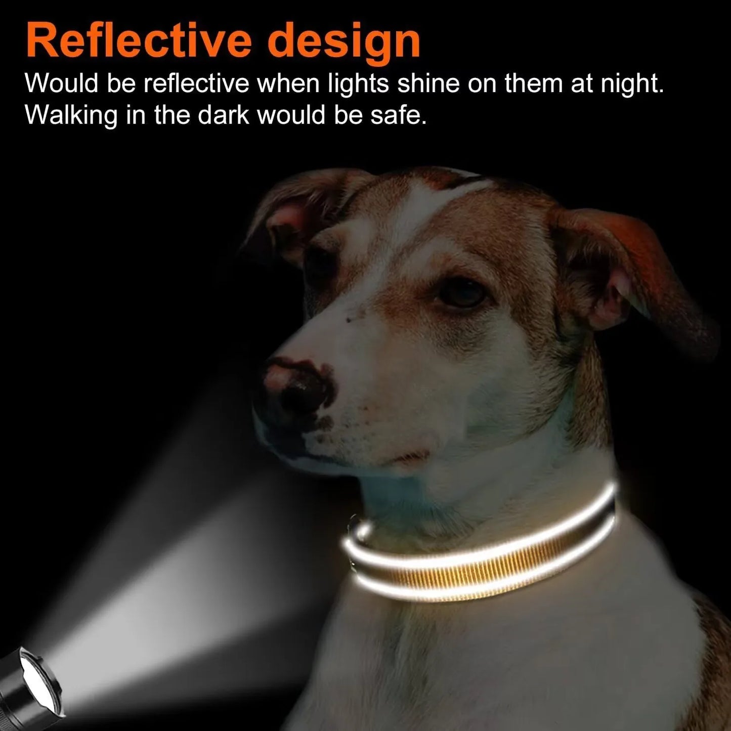 Adjustable Reflective Soft Dog Collar Neck 25-60 Centimeter