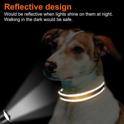 Adjustable Reflective Soft Dog Collar Neck 25-60 Centimeter