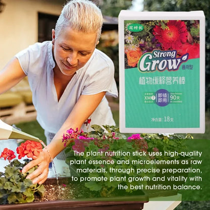 36x Plant Nutrition Bars Nitrogen Phosphorus Potassium for Healthy Growth of Plant Fruit Vegetables Flowers Compound Fertilizer