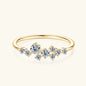 925 Ring Cluster Moissanite Sterling Silver Wedding Engagement Finger Rings Fashion Band for Women Fine Jewelry 925