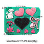 Cat Silicone Mold Cute Kitten Styles Baking Fondant Cake Decorating Tools Chocolate Sugar Cupcake DIY Kitchen Baking Mould