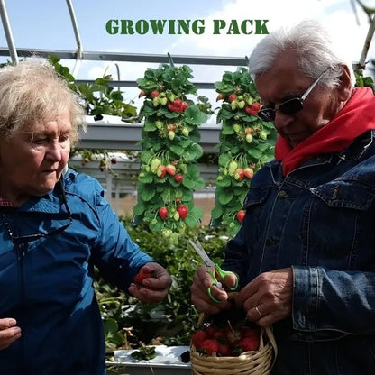 3/1pc Hanging Strawberry Planting Bag Fruit Vegetable Breathable Grow Bag Foldable Storage Indoor Outdoor Yard Garden Home Decor