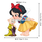 Love Cute Cartoon Little Baby Princess Girls Character Iron on DTF Transfers Washable Stickers Ready to Press for Clothes Bags